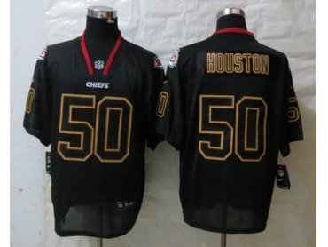 NEW Kansas City Chiefs #50 Houston Black Jerseys(Lights Out Elite) NEW Kansas City Chiefs #50 Houston Black Jerseys(Lights Out Elite)