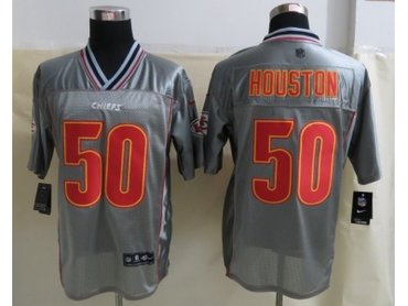 NEW Kansas City Chiefs #50 Houston Grey Jerseys(Vapor Elite)