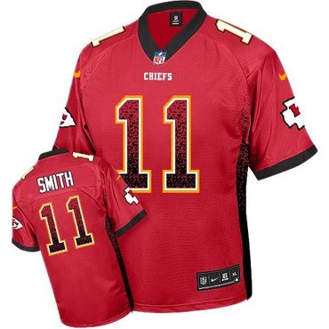 NEW Kansas City Chiefs 11 Alex Smith Red Team Color Stitched NFL Elite Drift Fashion Jersey NEW Kansas City Chiefs 11 Alex Smith Red Team Color Stitched NFL Elite Drift Fashion Jersey