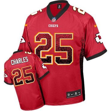 NEW Kansas City Chiefs 25 Jamaal Charles Red Team Color Stitched NFL Elite Drift Fashion Jersey NEW Kansas City Chiefs 25 Jamaal Charles Red Team Color Stitched NFL Elite Drift Fashion Jersey