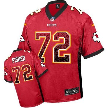 NEW Kansas City Chiefs 72 Eric Fisher Red Team Color Stitched NFL Elite Drift Fashion Jersey NEW Kansas City Chiefs 72 Eric Fisher Red Team Color Stitched NFL Elite Drift Fashion Jersey