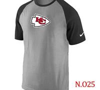 NEW Kansas City Chiefs Ash Tri Big Play Raglan NFL T-Shirt Grey Black NEW Kansas City Chiefs Ash Tri Big Play Raglan NFL T-Shirt Grey Black