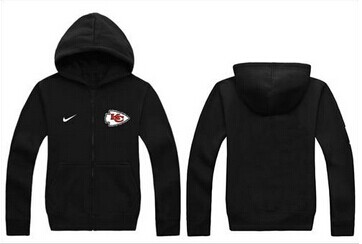 NEW Kansas City Chiefs Authentic Logo Hoodie Black NEW Kansas City Chiefs Authentic Logo Hoodie Black