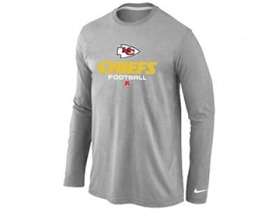 NEW Kansas City Chiefs Critical Victory Long Sleeve T-Shirt Grey