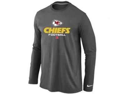 NEW Kansas City Chiefs Critical VictoryLong Sleeve T-Shirt D.Grey