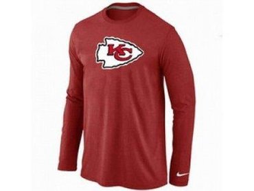 NEW Kansas City Chiefs Logo Long Sleeve T-Shirt RED NEW Kansas City Chiefs Logo Long Sleeve T-Shirt RED