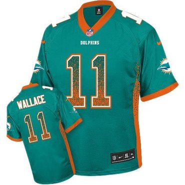 NEW Miami Dolphins #11 Mike Wallace Aqua Green Team Color Stitched NFL Elite Drift Fashion Jersey NEW Miami Dolphins #11 Mike Wallace Aqua Green Team Color Stitched NFL Elite Drift Fashion Jersey