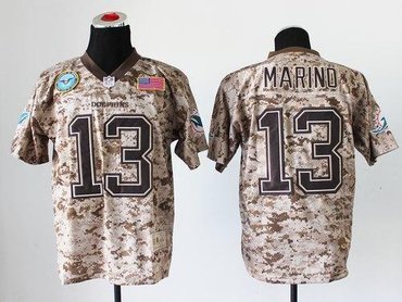 NEW Miami Dolphins #13 Dan Marino Camo NFL Elite USMC Jersey(USA) NEW Miami Dolphins #13 Dan Marino Camo NFL Elite USMC Jersey(USA)