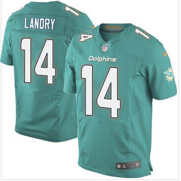NEW Miami Dolphins #14 Jarvis Landry Aqua Green Team Color NFL New Elite Jersey