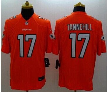 NEW Miami Dolphins #17 Ryan Tannehill Orange Alternate NFL Limited Jersey NEW Miami Dolphins #17 Ryan Tannehill Orange Alternate NFL Limited Jersey