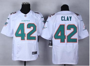 NEW Miami Dolphins #42 Charles Clay White NFL New Elite Jersey NEW Miami Dolphins #42 Charles Clay White NFL New Elite Jersey