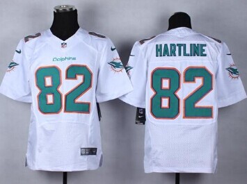 NEW Miami Dolphins #82 Brian Hartline White NFL New Elite Jersey NEW Miami Dolphins #82 Brian Hartline White NFL New Elite Jersey