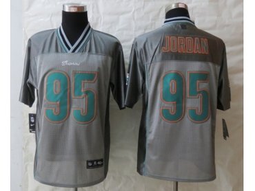 NEW Miami Dolphins #95 Jordan Grey Jerseys(Vapor Elite) NEW Miami Dolphins #95 Jordan Grey Jerseys(Vapor Elite)