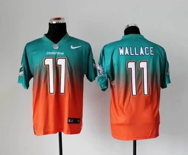NEW Miami Dolphins 11 Mike Wallace Green Orange Drift Fashion II Elite NFL Jerseys NEW Miami Dolphins 11 Mike Wallace Green Orange Drift Fashion II Elite NFL Jerseys