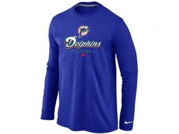 NEW Miami Dolphins Critical Victory Long Sleeve T-Shirt Blue NEW Miami Dolphins Critical Victory Long Sleeve T-Shirt Blue