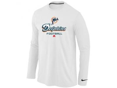 NEW Miami Dolphins Critical Victory Long Sleeve T-Shirt White NEW Miami Dolphins Critical Victory Long Sleeve T-Shirt White