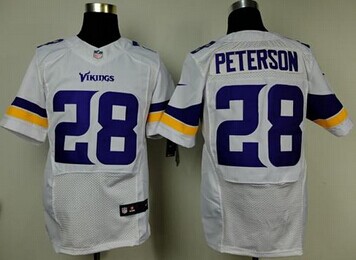NEW Minnesota Vikings #28 Adrian Peterson White NFL Elite Jersey NEW Minnesota Vikings #28 Adrian Peterson White NFL Elite Jersey