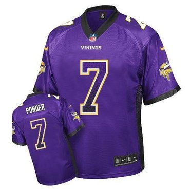 NEW Minnesota Vikings 7 Christian Ponder Purple Team Color Stitched NFL Elite Drift Fashion Jersey NEW Minnesota Vikings 7 Christian Ponder Purple Team Color Stitched NFL Elite Drift Fashion Jersey