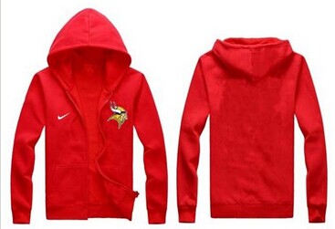 NEW Minnesota Vikings Authentic Logo Hoodie Red NEW Minnesota Vikings Authentic Logo Hoodie Red