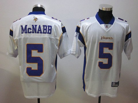NEW Minnesota Vikings Jerseys 5 Mcnabb White Jersey NEW Minnesota Vikings Jerseys 5 Mcnabb White Jersey