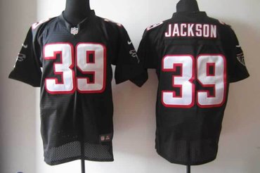 NEW NFL Atlanta Falcons 39 Jackson Black Jerseys (Elite)