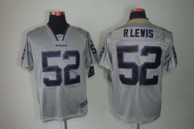 NEW NFL Baltimore Ravens 52 Ray Lewis Lights Out Grey Jerseys(Elite) NEW NFL Baltimore Ravens 52 Ray Lewis Lights Out Grey Jerseys(Elite)
