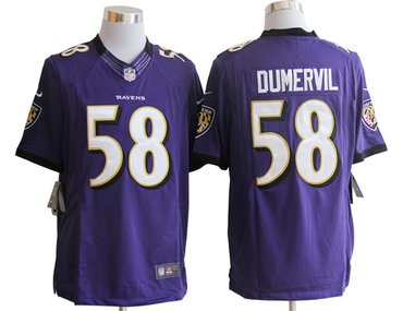 NEW NFL Baltimore Ravens 58 Elvis Dumervil Purple Jerseys(Limited) NEW NFL Baltimore Ravens 58 Elvis Dumervil Purple Jerseys(Limited)