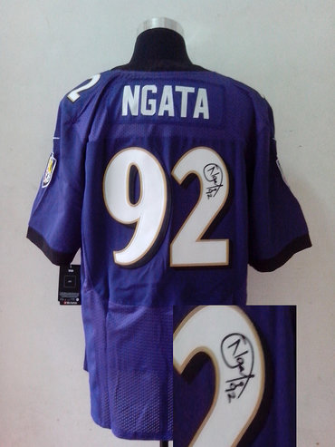 NEW NFL Baltimore Ravens 92 Haloti Ngata Purple Signed Jerseys-Elite NEW NFL Baltimore Ravens 92 Haloti Ngata Purple Signed Jerseys-Elite