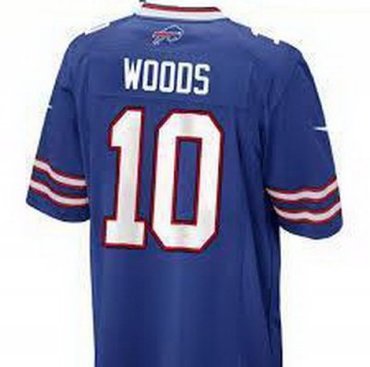 NEW NFL Buffalo Bills 10 Robert Woods Blue Jerseys (Elite)