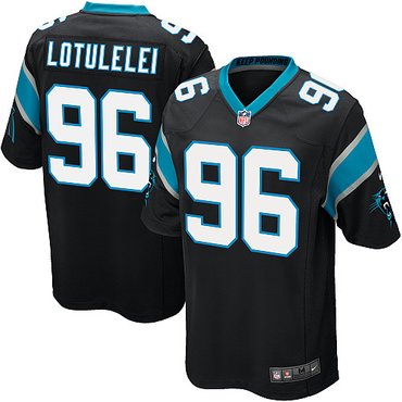 NEW NFL Carolina Panthers 96 Star Lotulelei Black Jerseys (Game) NEW NFL Carolina Panthers 96 Star Lotulelei Black Jerseys (Game)
