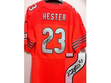 NEW NFL Chicago Bears #23 Devin Hester Orange Jerseys(Signed Elite) NEW NFL Chicago Bears #23 Devin Hester Orange Jerseys(Signed Elite)