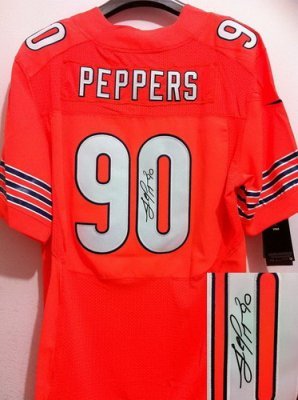 NEW NFL Chicago Bears 90 Julius Peppers Orange Jerseys(Signed Elite) NEW NFL Chicago Bears 90 Julius Peppers Orange Jerseys(Signed Elite)