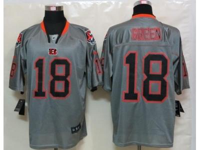NEW NFL Cincinnati Bengals 18 A.J. Green Lights Out Grey Jerseys(Elite)