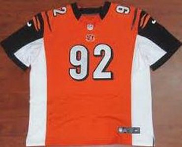 NEW NFL Cincinnati Bengals 92 James Harrison Orange Jerseys (Elite)