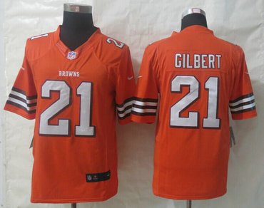NEW NFL Cleveland Browns #21 Justin Gilbert Orange Limited Jersey NEW NFL Cleveland Browns #21 Justin Gilbert Orange Limited Jersey