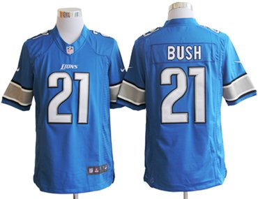 NEW NFL Detroit Lions 21 Reggie Bush Blue Jerseys (Limited) NEW NFL Detroit Lions 21 Reggie Bush Blue Jerseys (Limited)