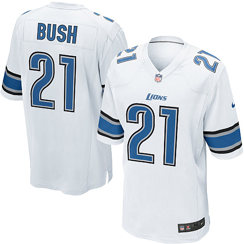 NEW NFL Detroit Lions 21 Reggie Bush White Jerseys (Game) NEW NFL Detroit Lions 21 Reggie Bush White Jerseys (Game)
