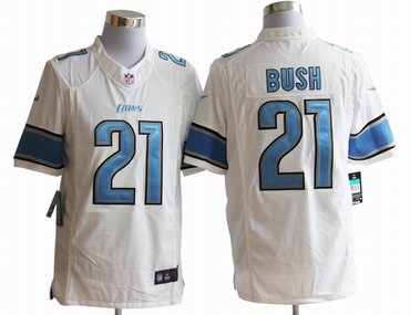 NEW NFL Detroit Lions 21 Reggie Bush White Jerseys (Limited) NEW NFL Detroit Lions 21 Reggie Bush White Jerseys (Limited)