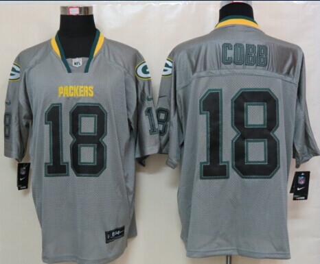 NEW NFL Green Bay Packers #18 Randall Cobb Lights Out Grey Jerseys(Elite) NEW NFL Green Bay Packers #18 Randall Cobb Lights Out Grey Jerseys(Elite)