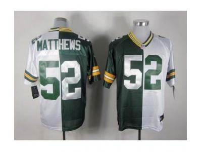 NEW NFL Green Bay Packers #52 Clay Matthews white-green jerseys(Elite split) NEW NFL Green Bay Packers #52 Clay Matthews white-green jerseys(Elite split)