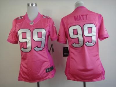 NEW NFL Houston Texans #99 J.J. Watt Pink Jerseys(love s)