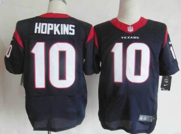 NEW NFL Houston Texans 10 DeAndre Hopkins Blue Jerseys (Elite)