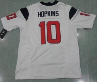 NEW NFL Houston Texans 10 DeAndre Hopkins White Jerseys (Elite)
