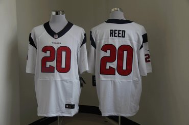 NEW NFL Houston Texans 20 Ed Reed White Jerseys(Elite)