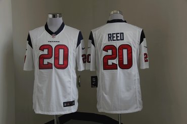 NEW NFL Houston Texans 20 Ed Reed White Jerseys(Game) NEW NFL Houston Texans 20 Ed Reed White Jerseys(Game)