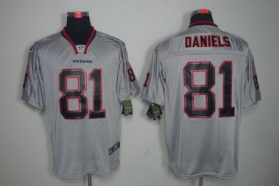 NEW NFL Houston Texans 81 Owen Daniels Lights Out Grey Jerseys (Elite) NEW NFL Houston Texans 81 Owen Daniels Lights Out Grey Jerseys (Elite)
