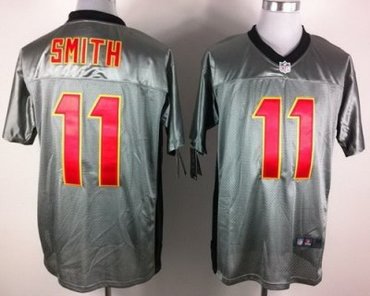 NEW NFL Kansas City Chiefs 11 Alex Smith Grey Shadow Jerseys NEW NFL Kansas City Chiefs 11 Alex Smith Grey Shadow Jerseys