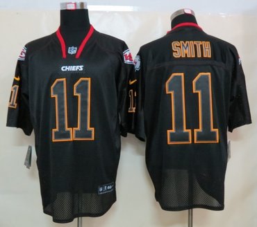 NEW NFL Kansas City Chiefs 11 Alex Smith Lights Out Black Jerseys(Elite) NEW NFL Kansas City Chiefs 11 Alex Smith Lights Out Black Jerseys(Elite)