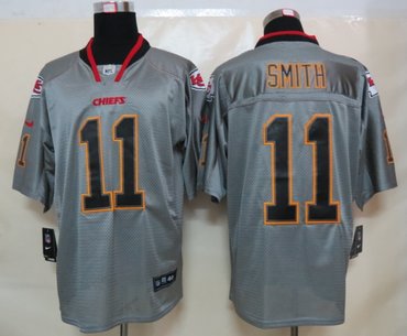 NEW NFL Kansas City Chiefs 11 Alex Smith Lights Out Grey Jerseys(Elite) NEW NFL Kansas City Chiefs 11 Alex Smith Lights Out Grey Jerseys(Elite)
