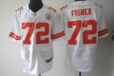 NEW NFL Kansas City Chiefs 72 Eric Fisher White Jerseys (Elite) NEW NFL Kansas City Chiefs 72 Eric Fisher White Jerseys (Elite)